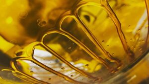 Close up shot of CBD oil