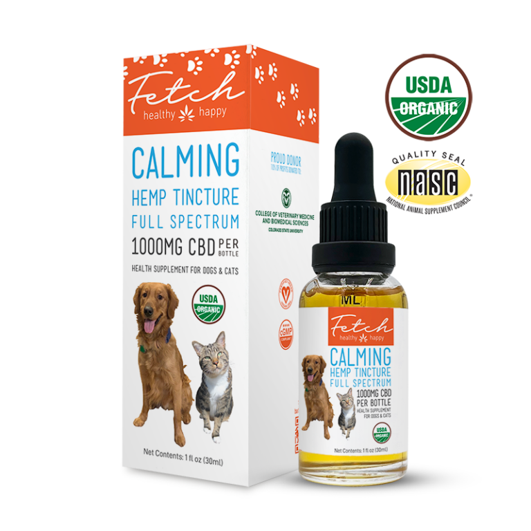 Organic Fetch Tincture | CBD Oil For Pets