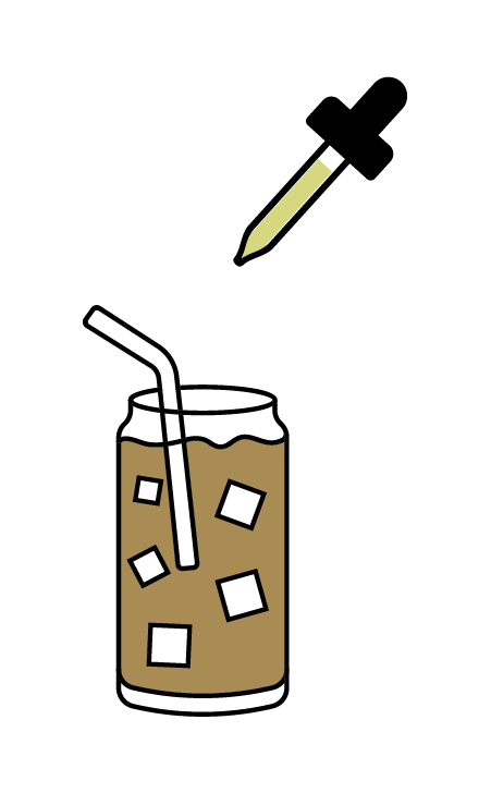 gif of adding olive oil to coffee for the blog about Unlocking the Golden Elixirs: Olive Oil & CBD Oil Recipes | Olive Oil Coffee