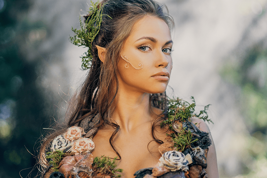 image of a woman dressed up as a fairy for halloween for blog about CBD-Paired Halloween Costumes: Unmasking Perfect Matches