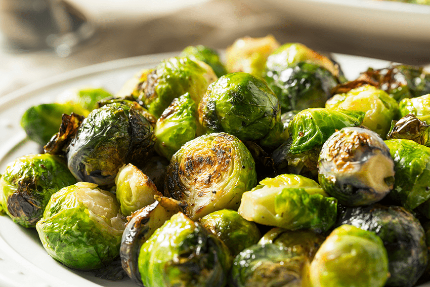 image of Brussel sprouts for the blog about Savoring Gratitude: Creative Twists on Classic Thanksgiving Side Recipes | Brussels Sprouts side | Vegan thanksgiving sides