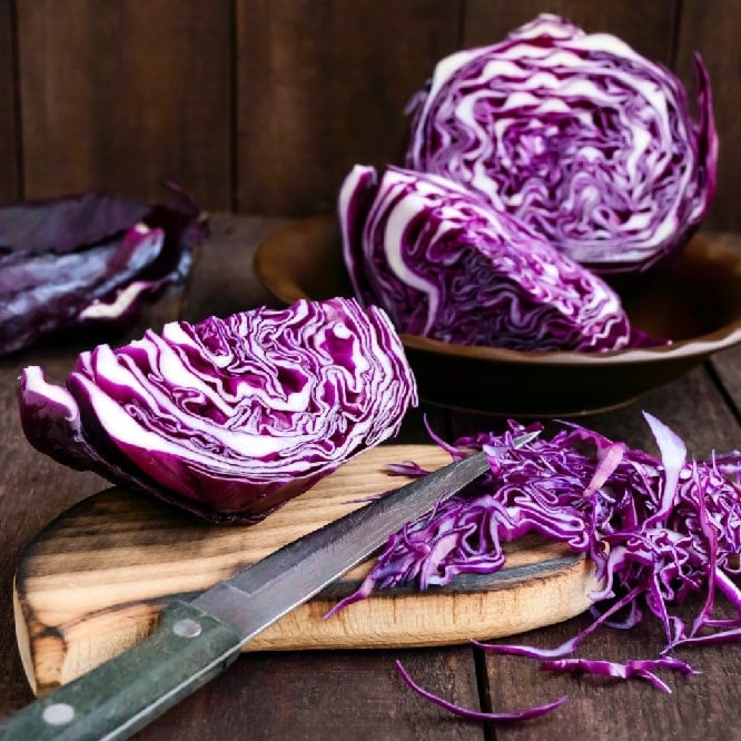an image of red cabbage, an ingredient used in Mai Tai Gummies