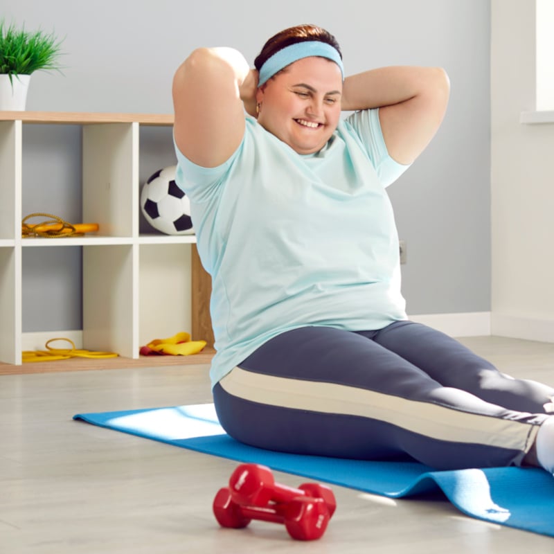 lady workingout