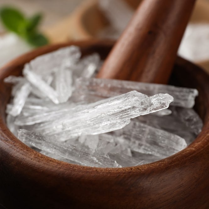 an image of organic menthol in Muscle Cream