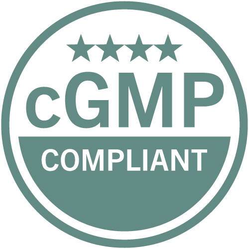 We Are Proud to Maintain Our cGMP Certification 1 cGMP certification icon