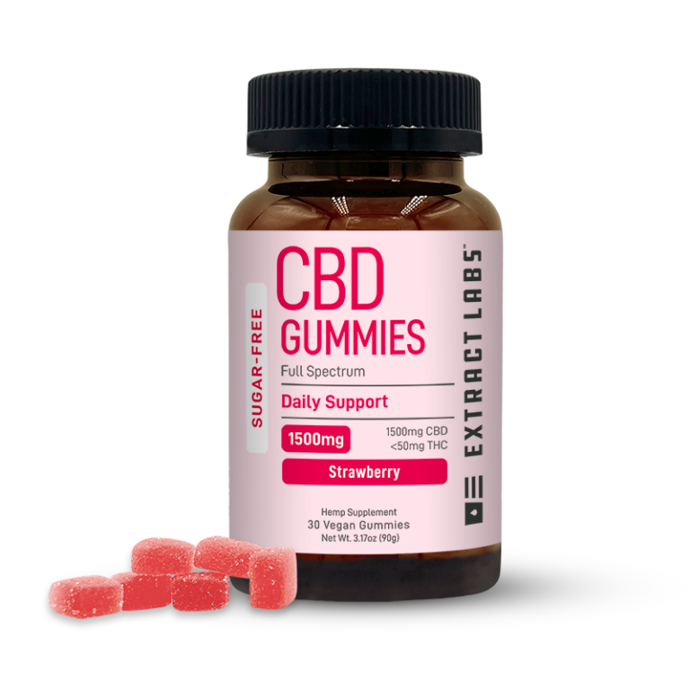 Sugar Free CBD Gummies | Daily Support | Strawberry
