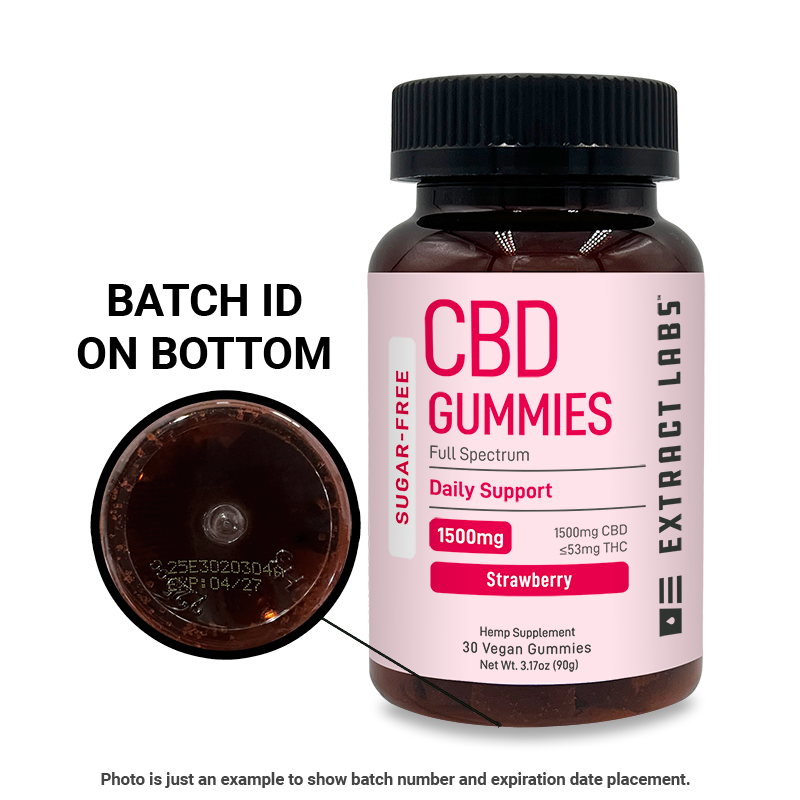 Sugar Free CBD Gummies | Daily Support | Strawberry