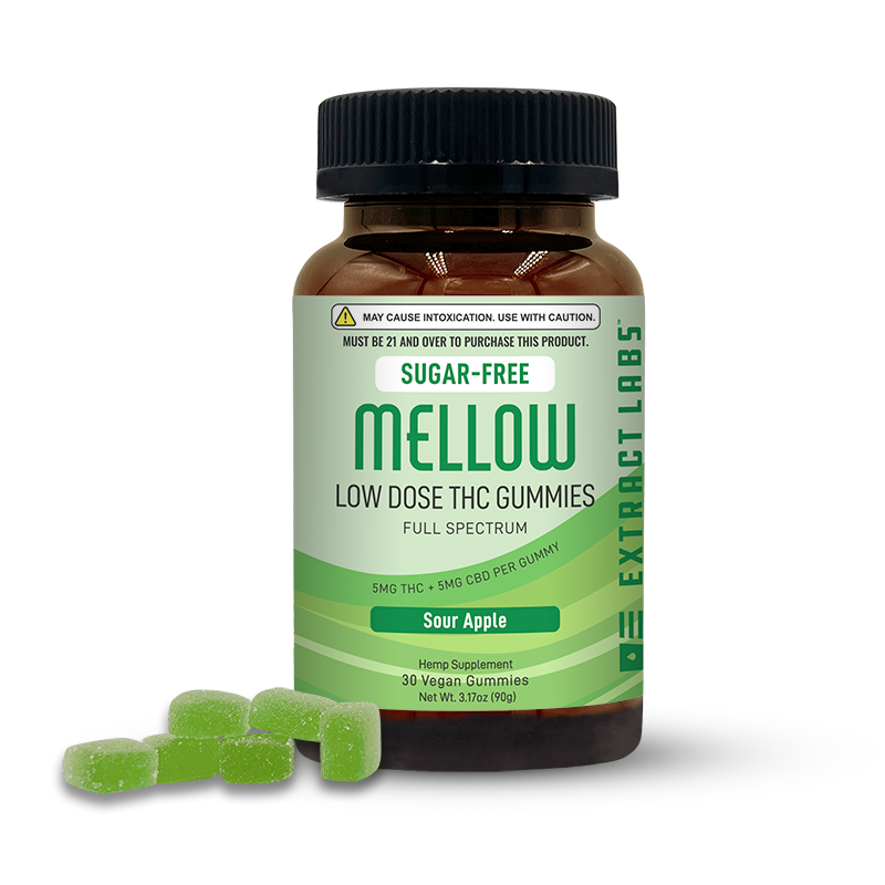 Sugar Free Low Dose Delta 9 Gummies | Mellow | Sour Apple
