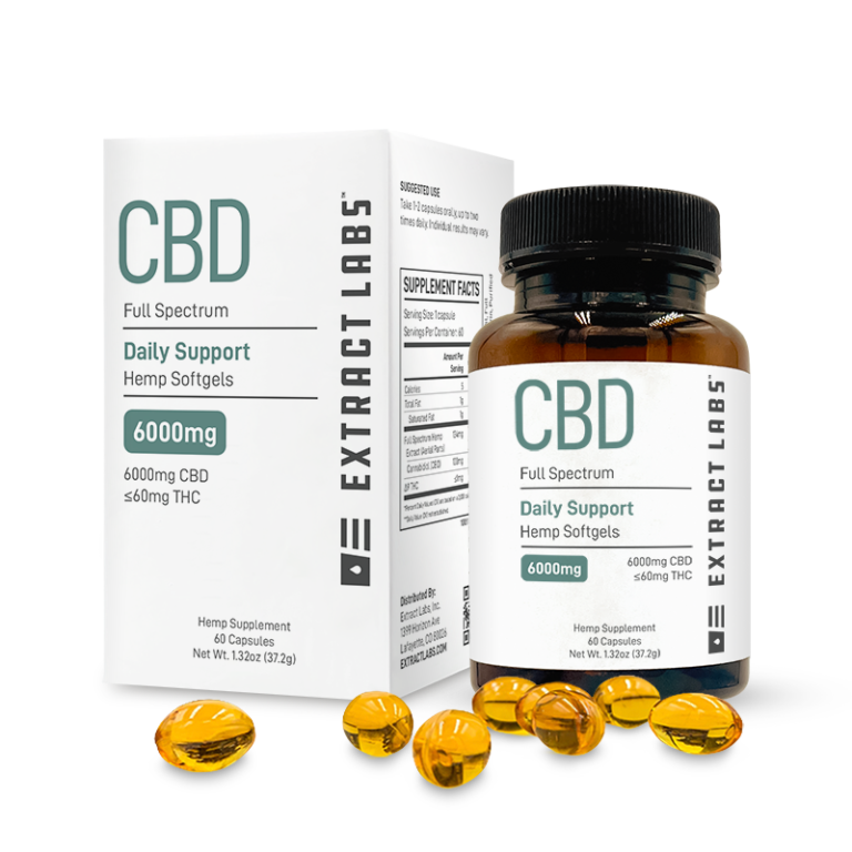 CBD Capsules | Daily Support | 6000mg