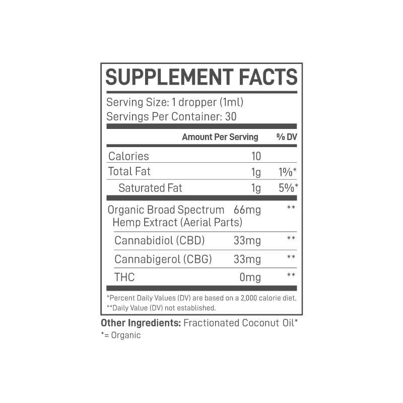 Best CBG Oil | Cognitive Support Broad Spectrum | Extract Labs