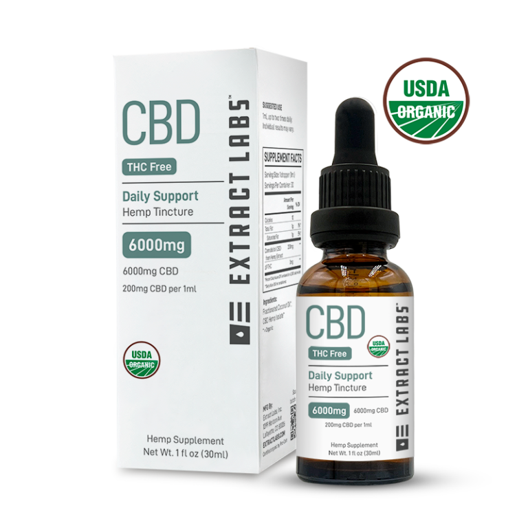 Organic THC Free CBD Oil | Daily Support | 6000mg