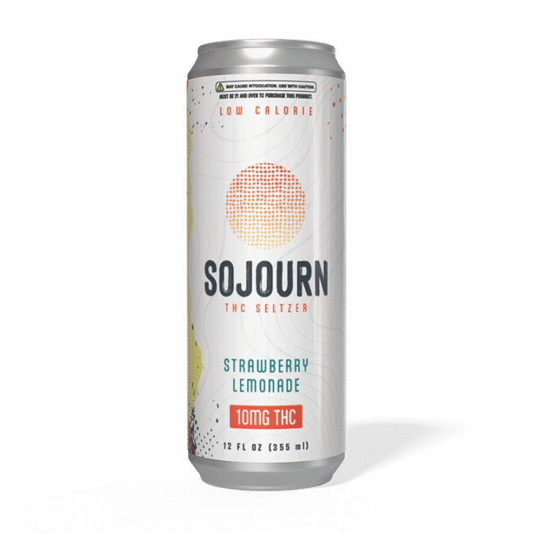 Sojourn THC Seltzer | Strawberry Lemonade | 10mg THC + 10mg CBD