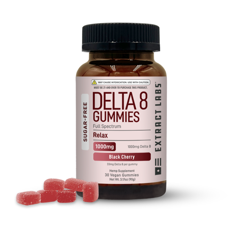 Sugar Free Delta 8 Gummies | Black Cherry | Relax