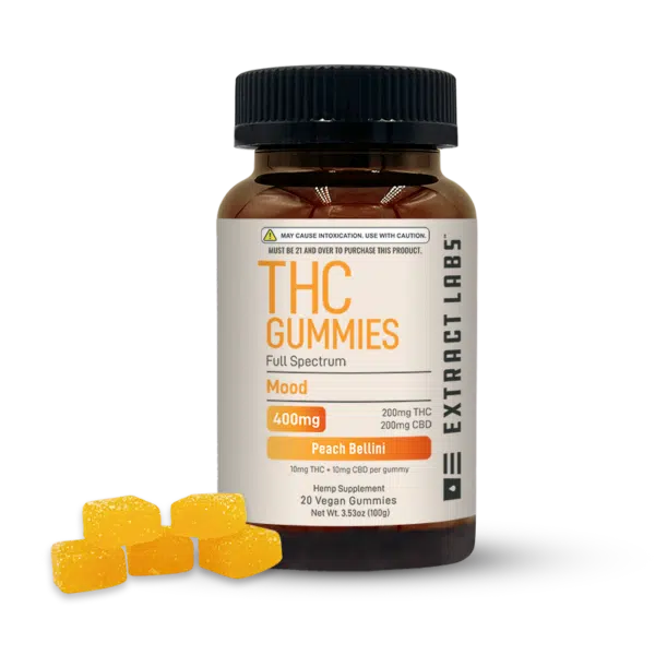 Delta 9 Gummies | Mood | Peach Bellini