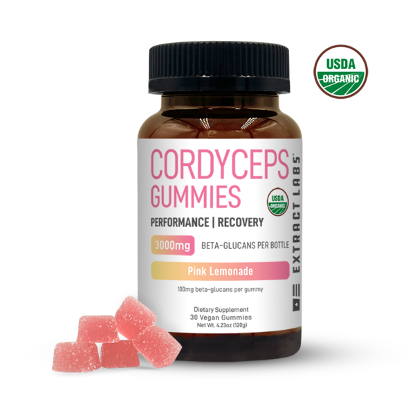Organic Cordyceps Gummies | Recovery | Pink Lemonade