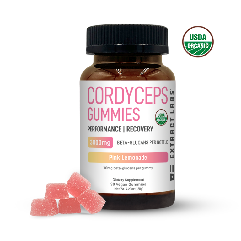Organic Cordyceps Gummies | Recovery | Pink Lemonade