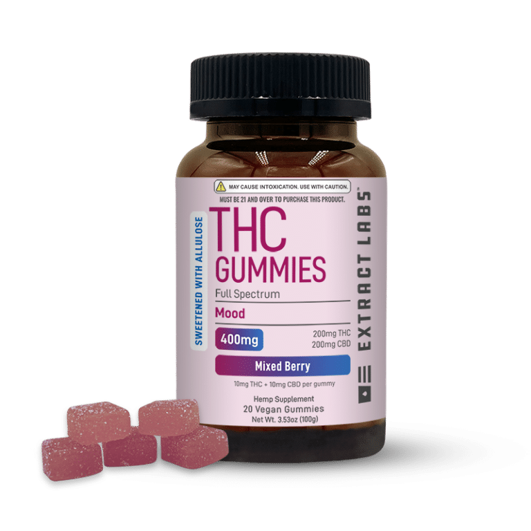 Sweetened With Allulose Delta 9 Gummies | Mood | Mixed Berry