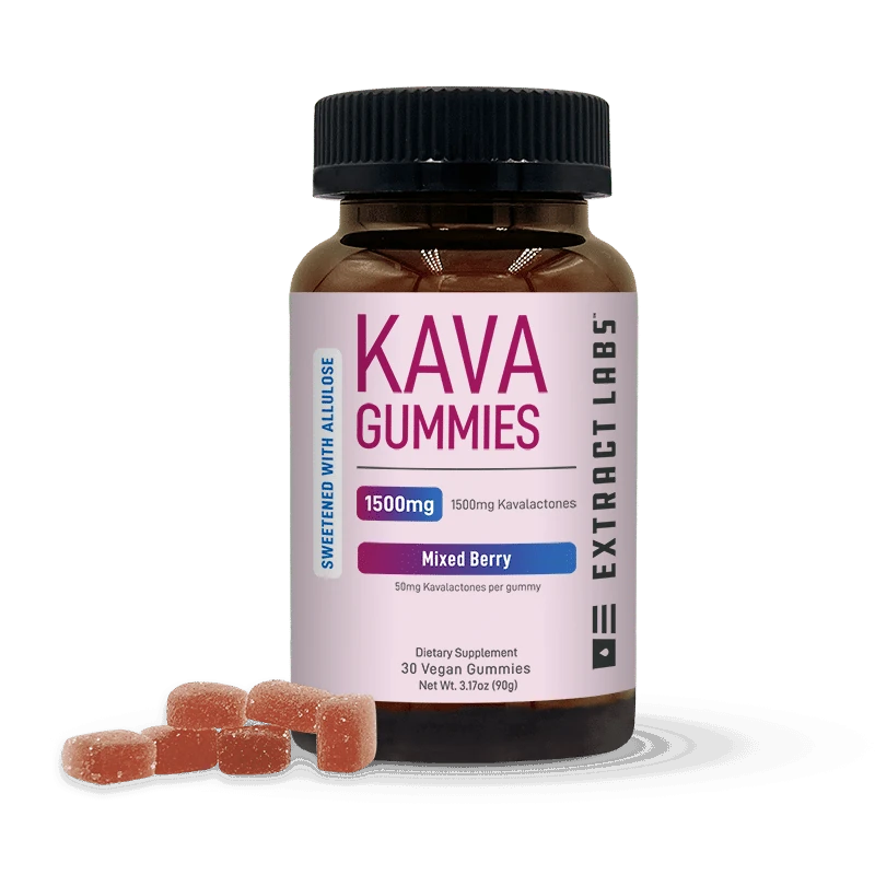 Sweetened With Allulose Kava Gummies | Mixed Berry